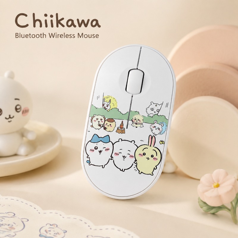 Laptop Office Accessories - Simpatico mouse wireless Bluetooth Chiikawa, mouse