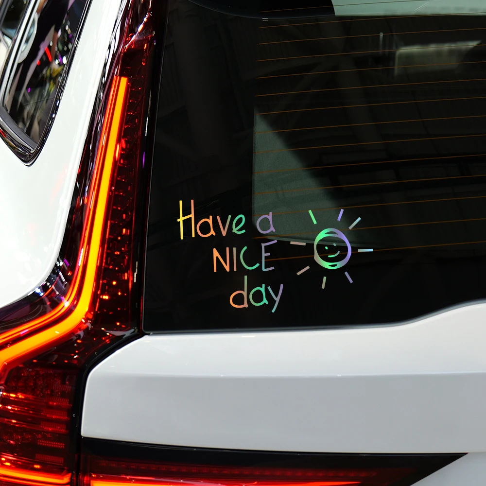 Laptop Accessories To Have - Adesivi Riflettenti 'Have A Nice Day'